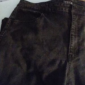 Women's black denim jeans